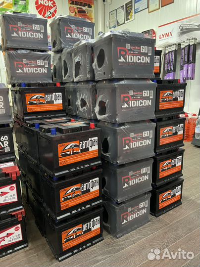 Аккумуляторы 40Ah 50Ah 60Ah 70Ah 75Ah 90Ah 100Ah