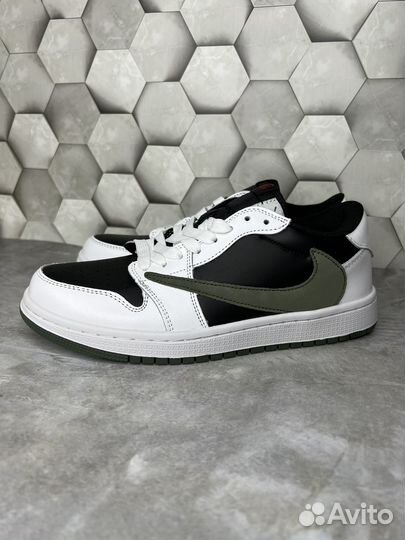 Кеды nike 41-45 air jordan travis scott olive