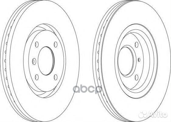 Диск торм. Berlingo C3 C4 C5 DS3 DS4 ddf11
