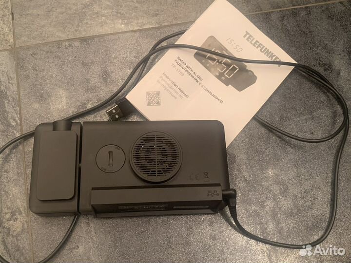 Радиочасы Telefunken черные