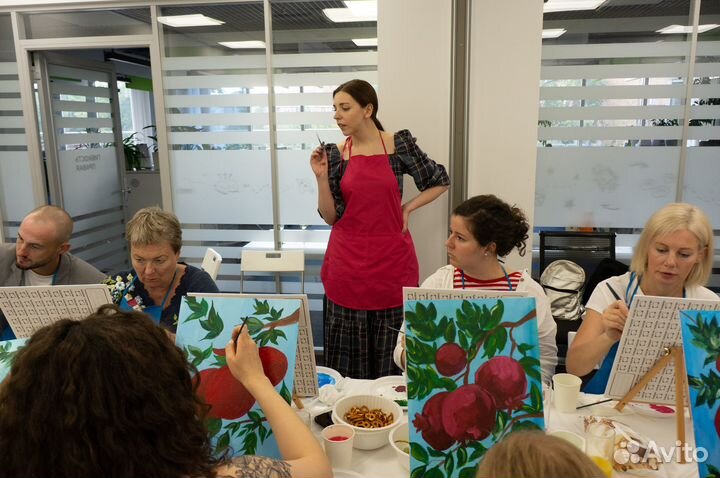 Мастер-классы по живописи, арт-вечеринки