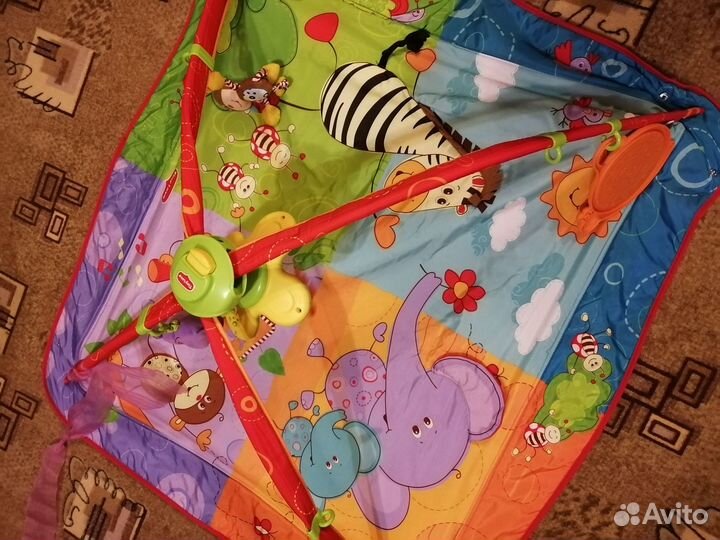 Развивающий коврик tiny love разноцветное сафари