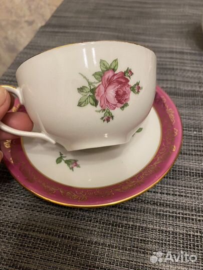 Чайная пара роза гдр