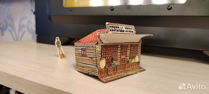 Модель домика картонная Wagon Wheels General Store