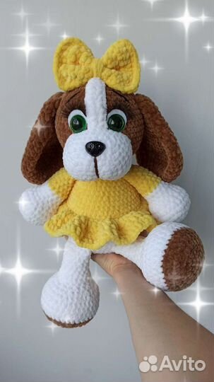 Вязаная игрушка Собачка