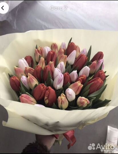 Тюльпаны. Букетики к 8 марта