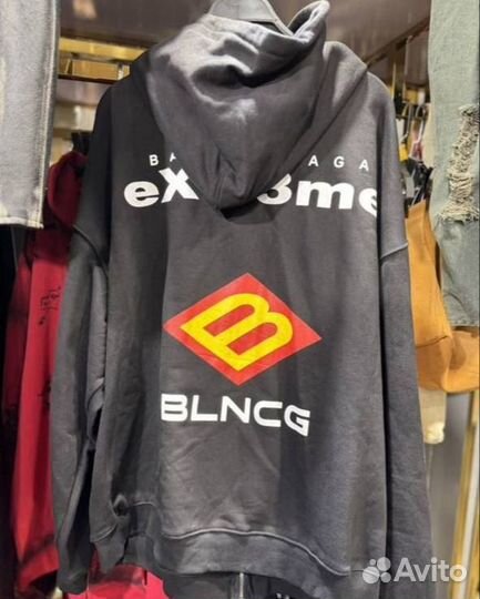 Balenciaga extreme zip hoodie