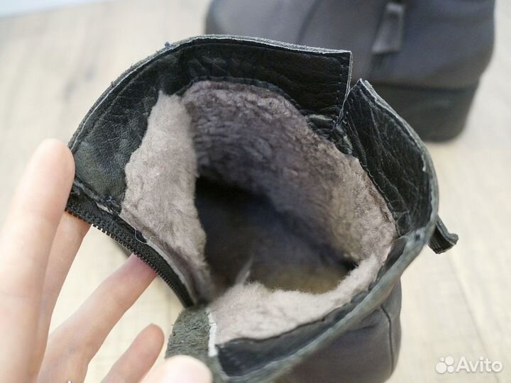 Зимние ботильоны натуральная кожа и мех 37 размер