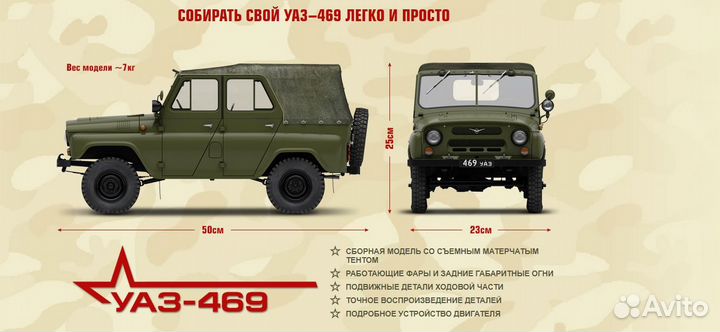 Модель УАЗ 469