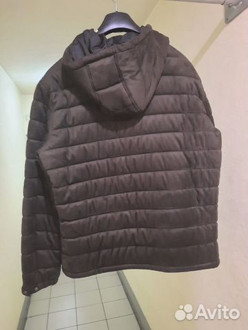 Куртка Zara мужская весна - зима XL замша темно-бе