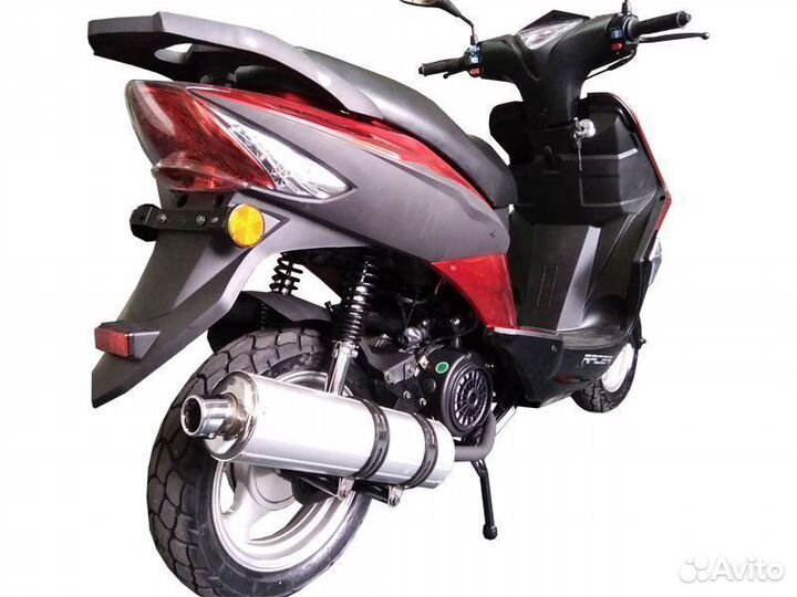 Мопед racer rc50qt-6F flame (RED)