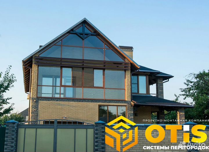 Остекление Фасадов/Безрамная сдвижная система