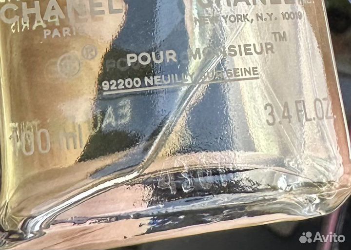 Chanel pour monsieur eau de toilette 100 мл