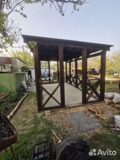 Беседка, терраса, хозблок