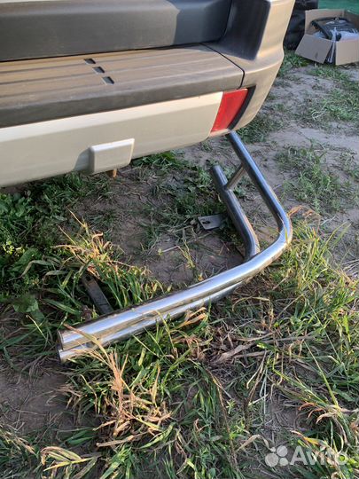 Защита бампера mitsubishi pajero