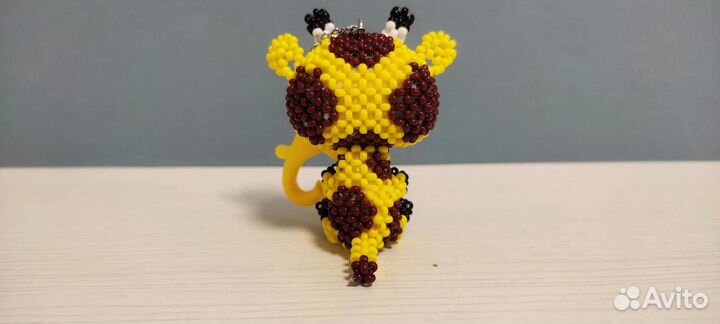 Амигуруми из бисера Жираф