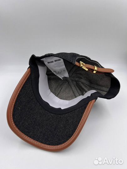 Кепка бейсболка Miu Miu премиум черная 2025