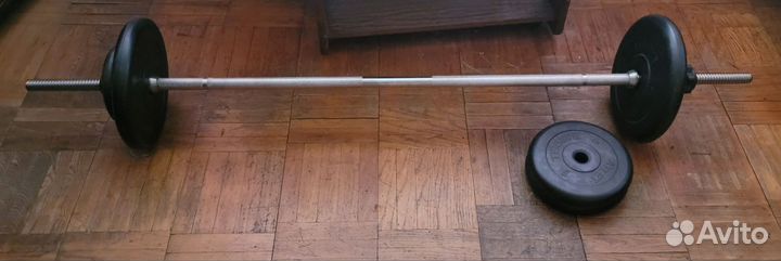 Штанга с блинами