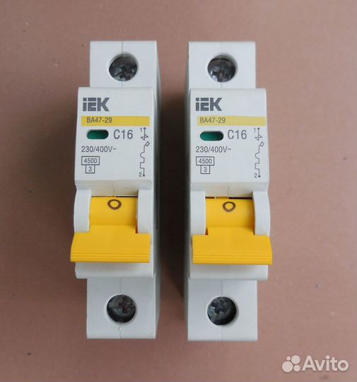 Выключатель автоматический IEK ва47-29 16А
