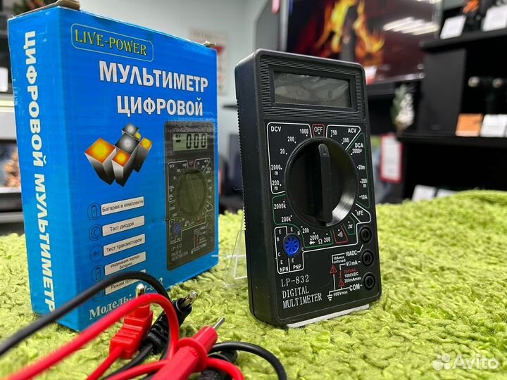 Мультиметр цифровой портативный LP-832 (ст1б)