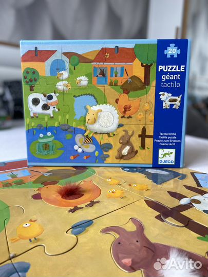 Тактильные макси пазлы пакетом