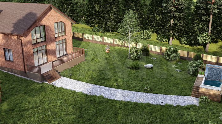 Дом 170 м² на участке 6 сот.