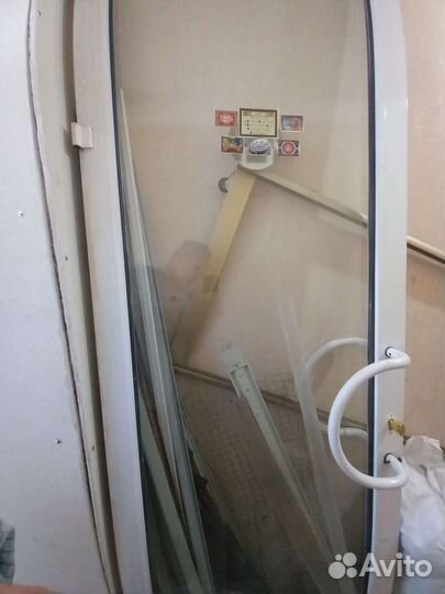 Дверь входная алюминиевая бу