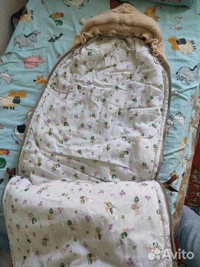 Тёплый конверт для выписки и в коляску