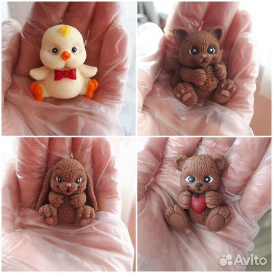 Шоколадные фигурки на подарок /украшение торта