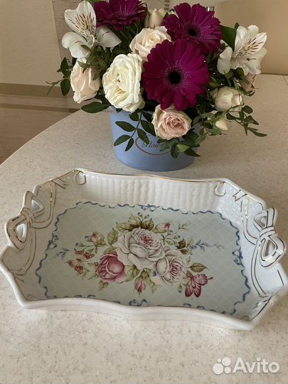 Блюдо новое, керамика 25 см