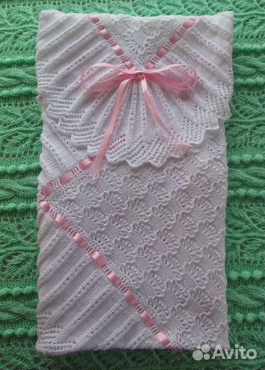 Плед на выписку из роддома и крещение (новый)