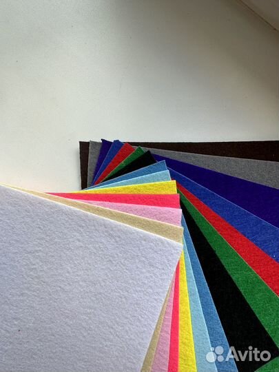 Фетр для рукоделия разноцветный