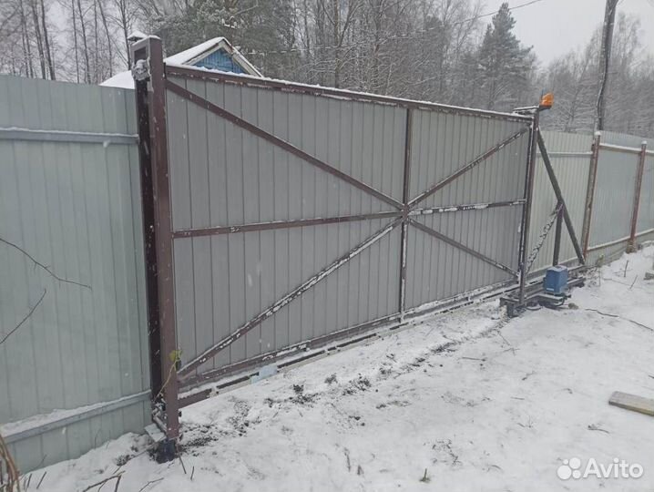 Откатные ворота 4000х2000мм