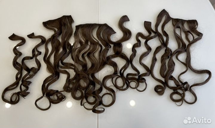 Волосы накладные на заколках