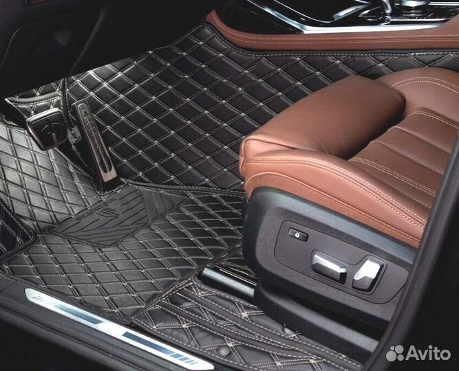 3D Коврики Geely Салон Багажник из Экокожи