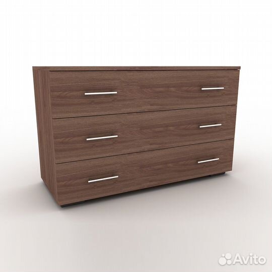 Комод Арнем-900d ясень шимо темный деревянный в пр