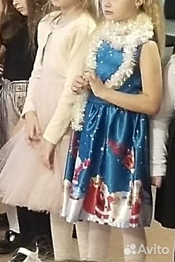 Платье новогоднее 128-134