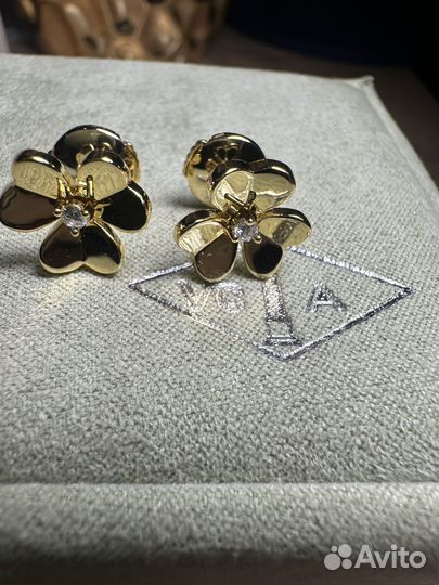Van cleef frivole серьги vgold