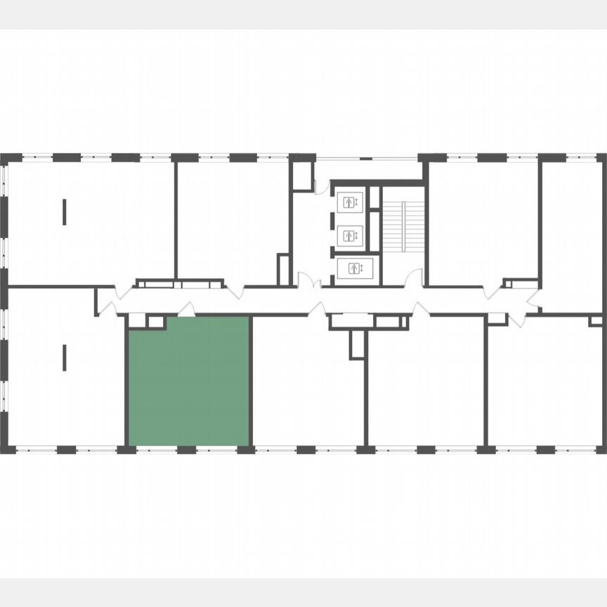 1-к. квартира, 49,1 м², 7/24 эт.