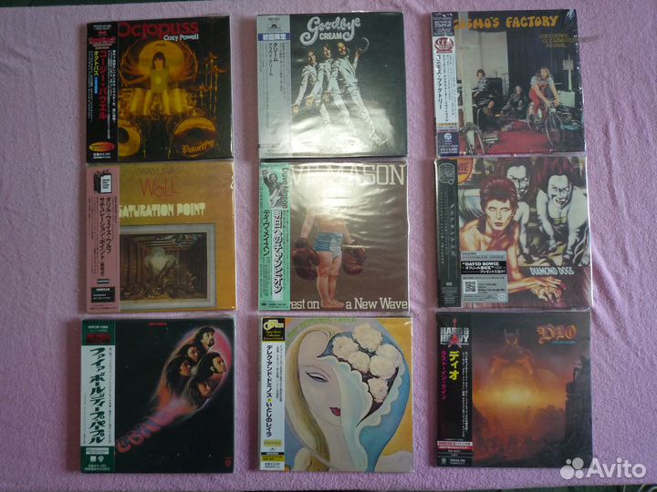 Компакт-диски CD японские в мини-виниле и стекле