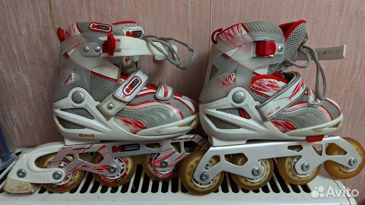 Коньки роликовые детские раздвижные
