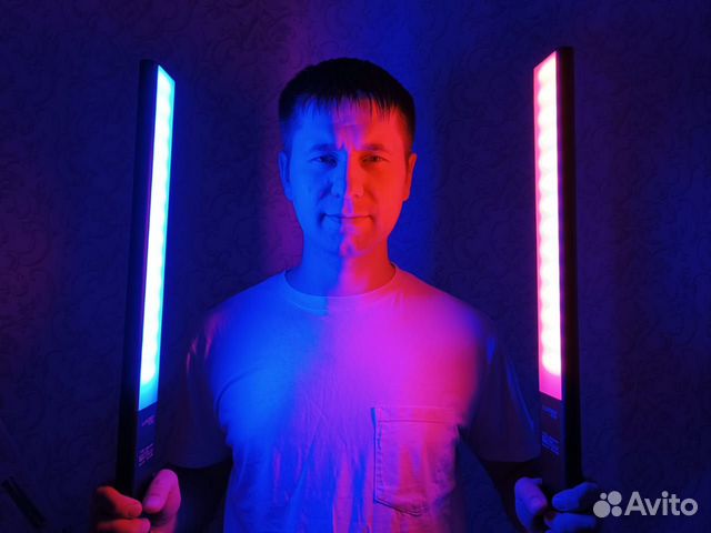 Ргб меч видеосвет RGB light Luxceo P6 +стойка