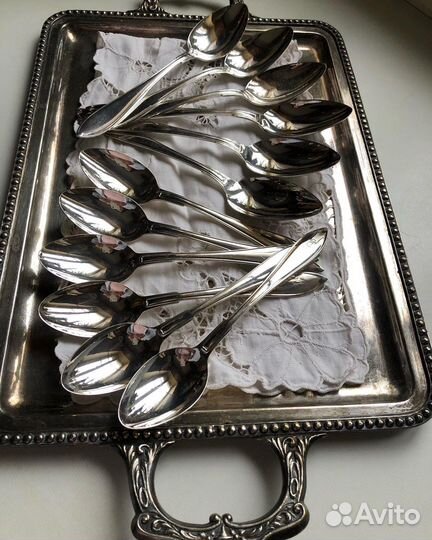 Ложки столовые посеребренные