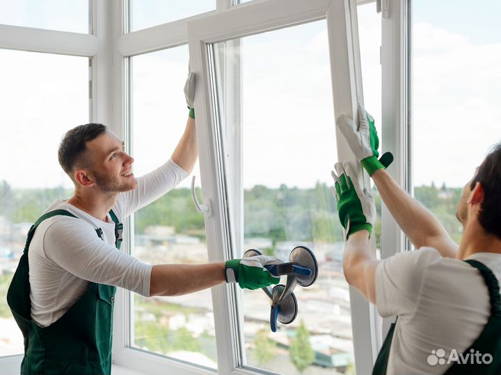 Установка окон Rehau