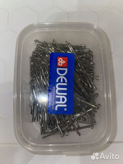 Невидимки для волос Dewal серебристые