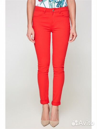 Bestia женские брюки красный s m