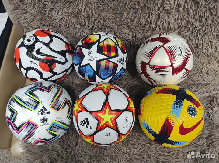 Футбольные мячи adidas и nike