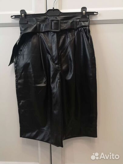Шорты кожзам