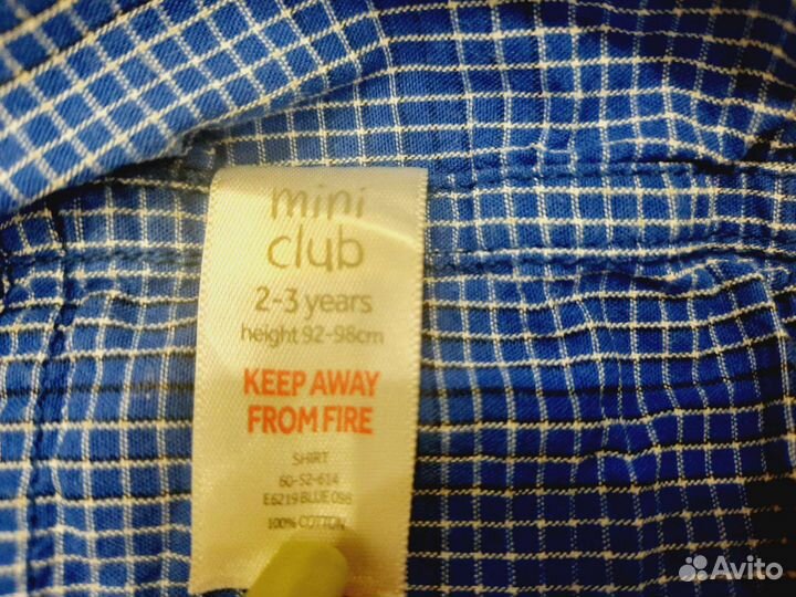 Рубашка для мальчика 2-3года