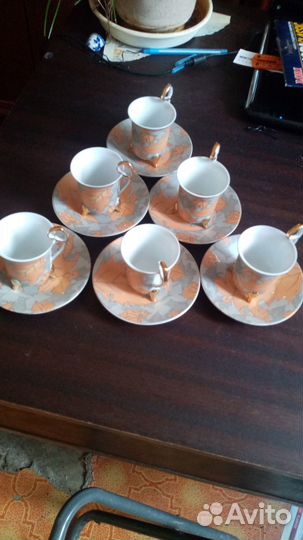 Чашки с блюдцами (набор)